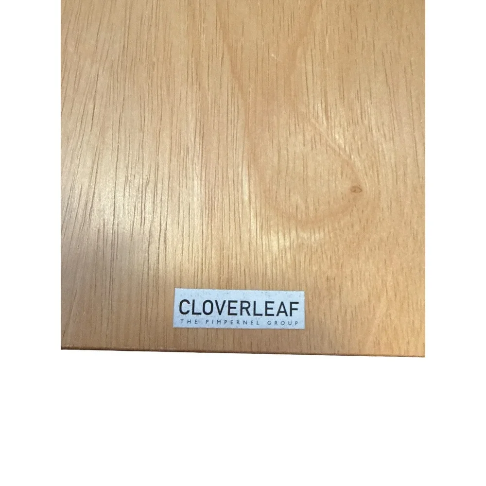 Cloverleaf Placemats Set of 4 Brown Woven Wood Bamboo Boho Dining Mats‎